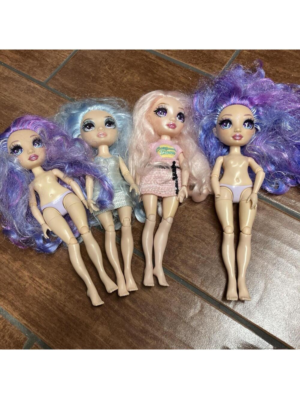 Rainbow High Dolls Lot Of 4 Curvy, Used